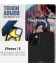 Spigen Tough Armor MagSafe Apple iPhone 15 Back Cover Hoesje Blauw