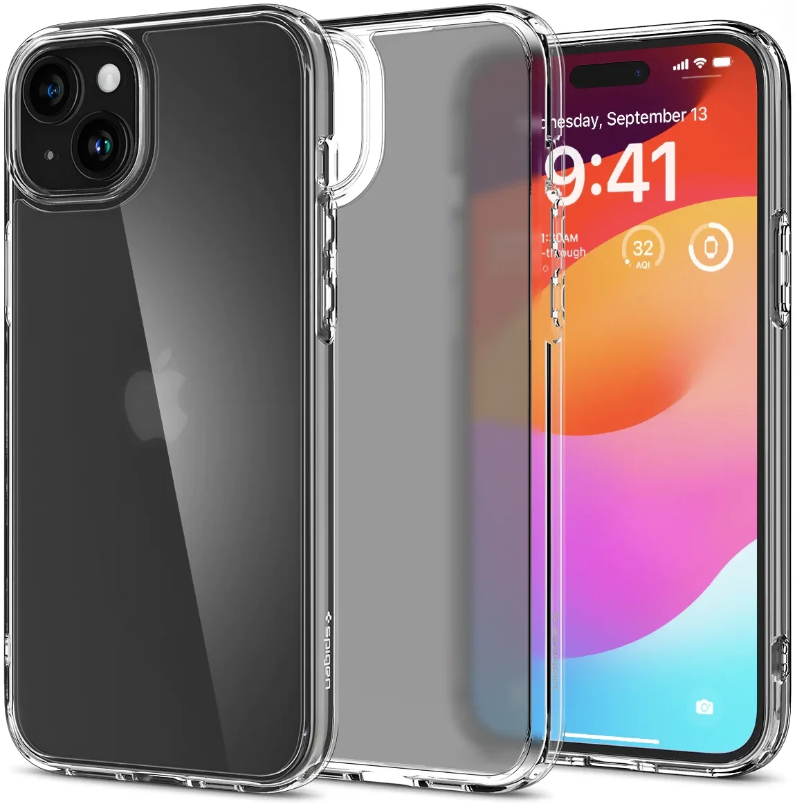 Spigen Ultra Hybrid Apple iPhone 15 Hoesje Back Cover Frost Clear afbeelding 1