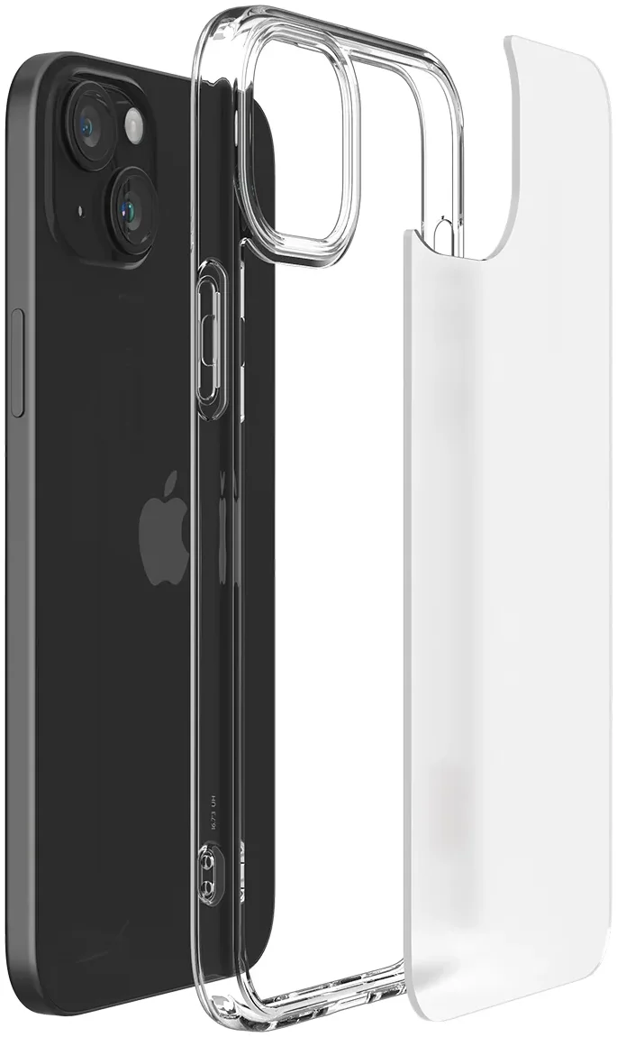 Spigen Ultra Hybrid Apple iPhone 15 Hoesje Back Cover Frost Clear afbeelding 8