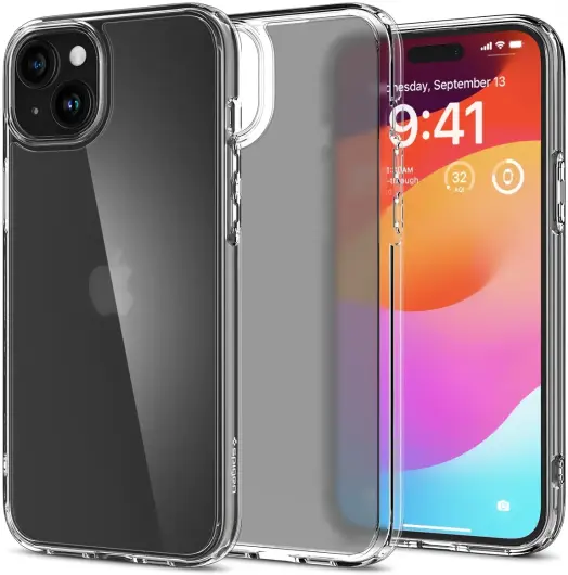 Spigen Ultra Hybrid Apple iPhone 15 Hoesje Back Cover Frost Clear afbeelding 1