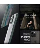 Spigen Ultra Hybrid Apple iPhone 15 Pro Max Hoesje Groen