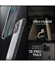 Spigen Ultra Hybrid Apple iPhone 15 Pro Max Hoesje Frost Clear