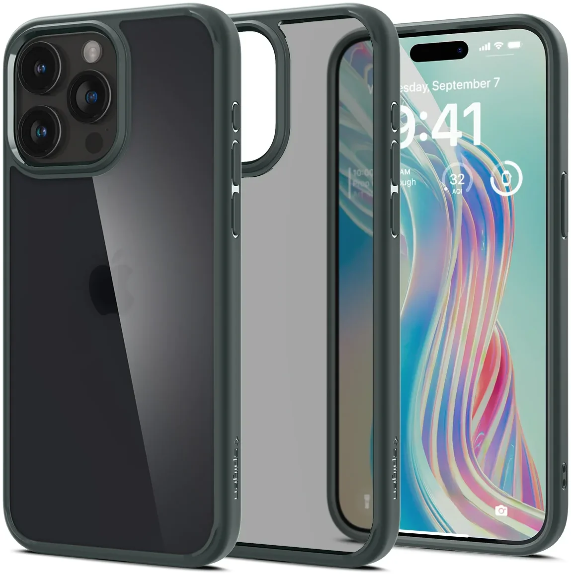 Spigen Ultra Hybrid Apple iPhone 15 Pro Max Hoesje Frost Green afbeelding 1