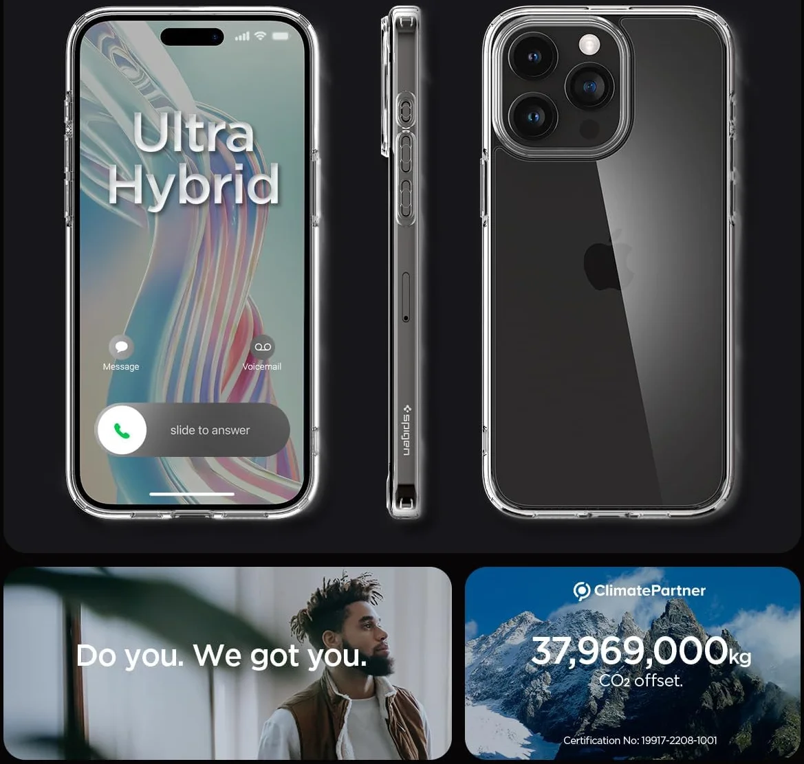 Spigen Ultra Hybrid Apple iPhone 15 Pro Max Hoesje Frost Green afbeelding 7