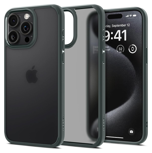 Spigen Ultra Hybrid Apple iPhone 15 Pro Max Hoesje Frost Green afbeelding 1