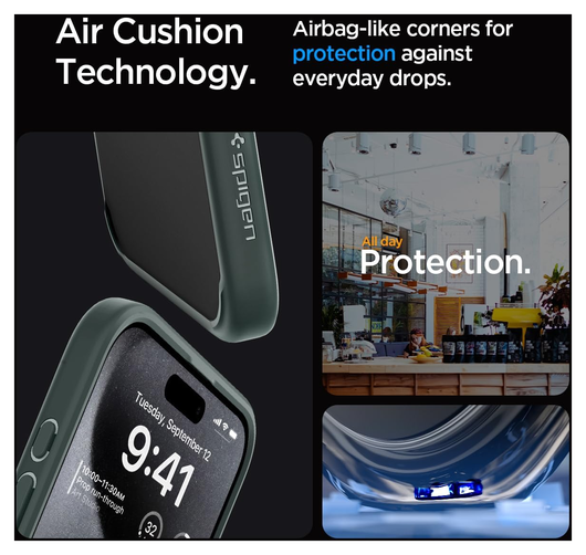 Spigen Ultra Hybrid Apple iPhone 15 Pro Max Hoesje Frost Green afbeelding 2