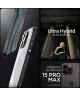 Spigen Ultra Hybrid Apple iPhone 15 Pro Max Hoesje Matte Zwart