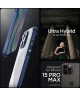 Spigen Ultra Hybrid Apple iPhone 15 Pro Max Hoesje Lichtblauw