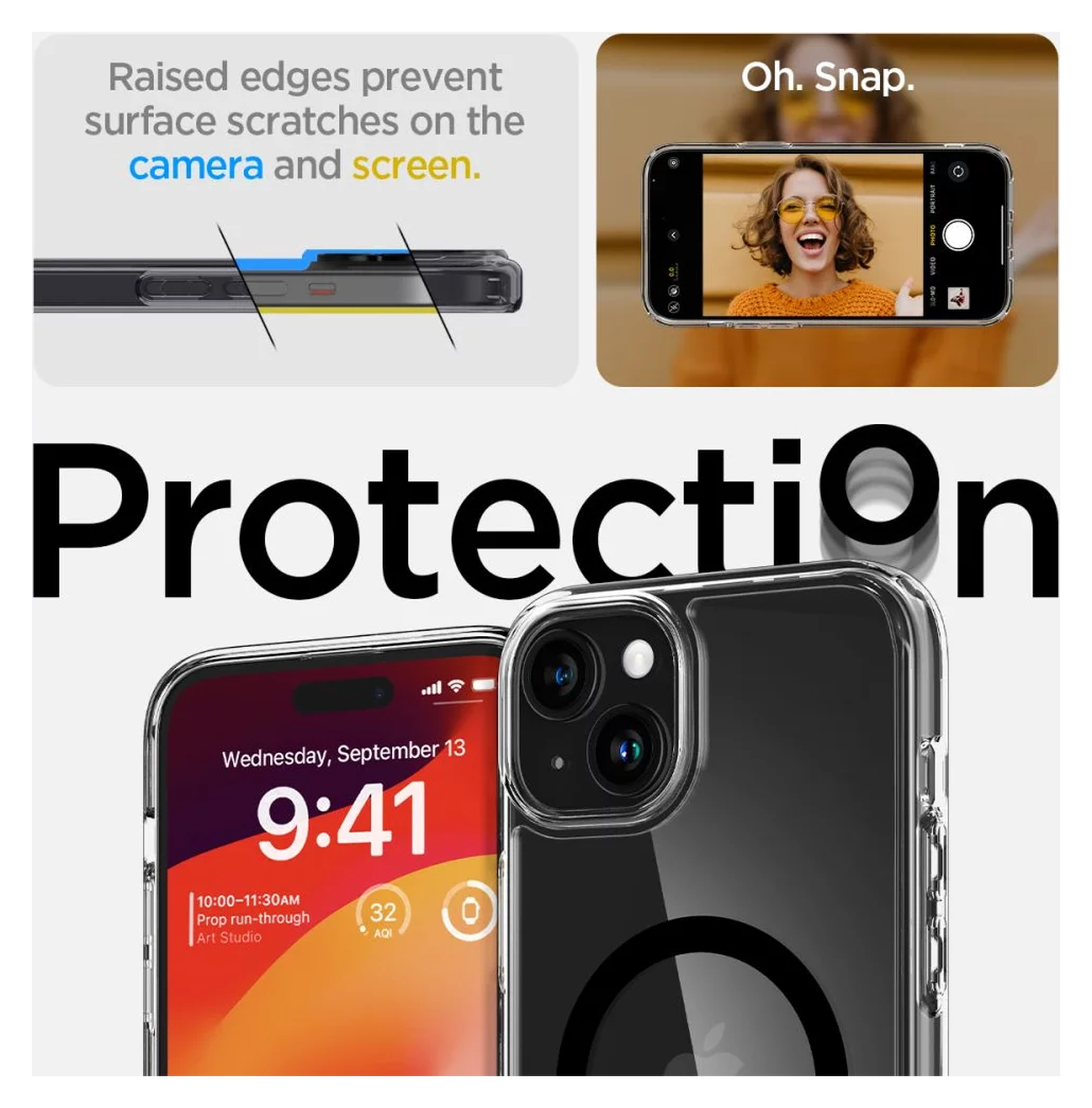 Spigen Ultra Hybrid MagSafe Apple iPhone 15 Plus Hoesje Zwart afbeelding 4