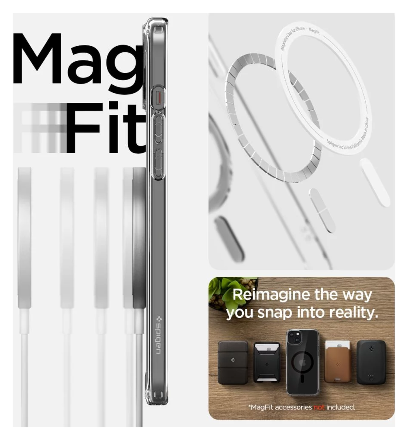 Spigen Ultra Hybrid MagSafe Apple iPhone 15 Plus Hoesje Zwart afbeelding 6