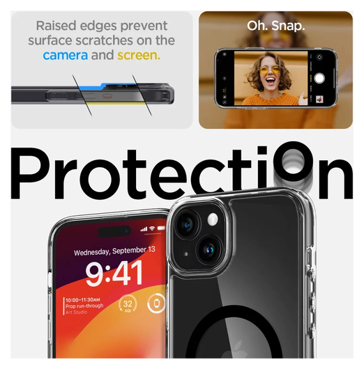 Spigen Ultra Hybrid MagSafe Apple iPhone 15 Plus Hoesje Zwart afbeelding 4
