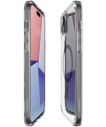 Spigen Ultra Hybrid MagSafe Apple iPhone 15 Plus Hoesje Graphite Hoesjes