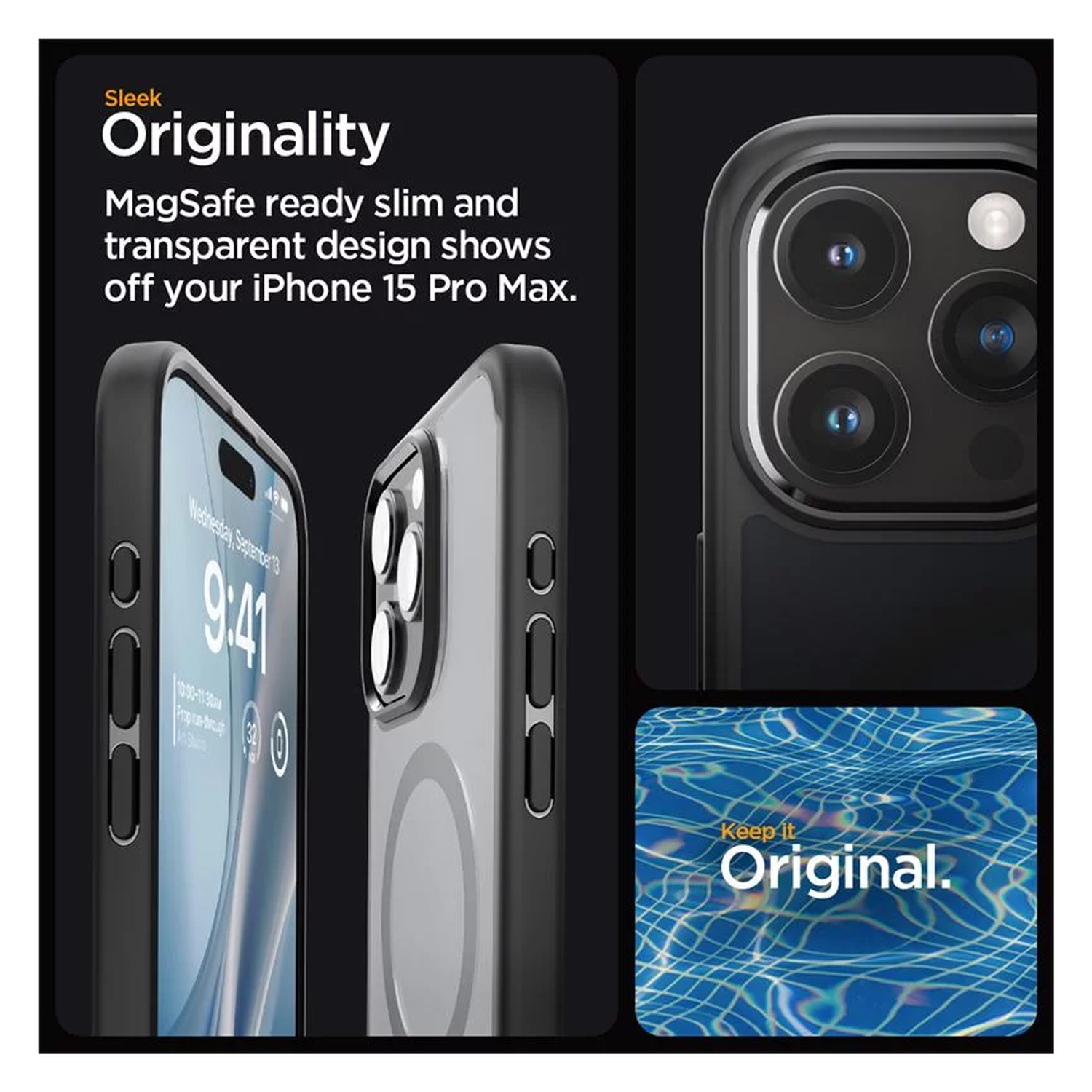 Spigen Ultra Hybrid MagSafe iPhone 15 Pro Max Hoesje Zwart afbeelding 4