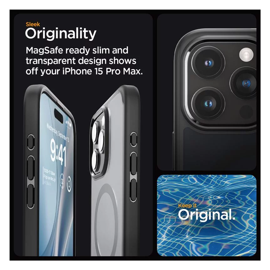 Spigen Ultra Hybrid MagSafe iPhone 15 Pro Max Hoesje Zwart afbeelding 4