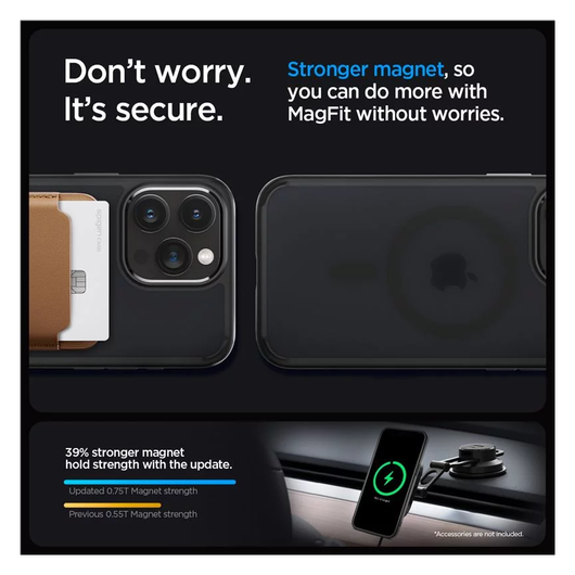 Spigen Ultra Hybrid MagSafe iPhone 15 Pro Max Hoesje Zwart afbeelding 6