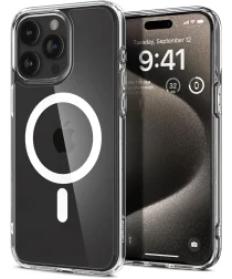 Spigen Ultra Hybrid MagSafe Apple iPhone 15 Pro Max Hoesje Wit