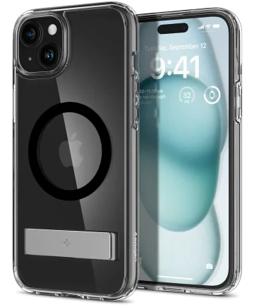Spigen Ultra Hybrid MagSafe Apple iPhone 15 Hoesje Zwart Hoesjes