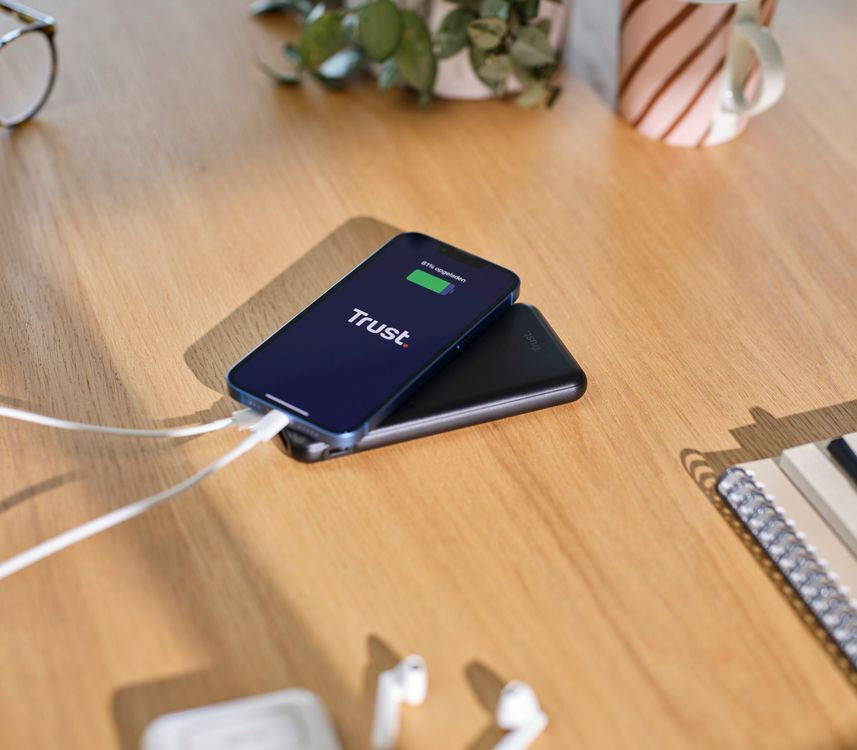 Trust Eco Redoh 10.000 mAh Powerbank Fast Charge USB / USB-C Groen afbeelding 4
