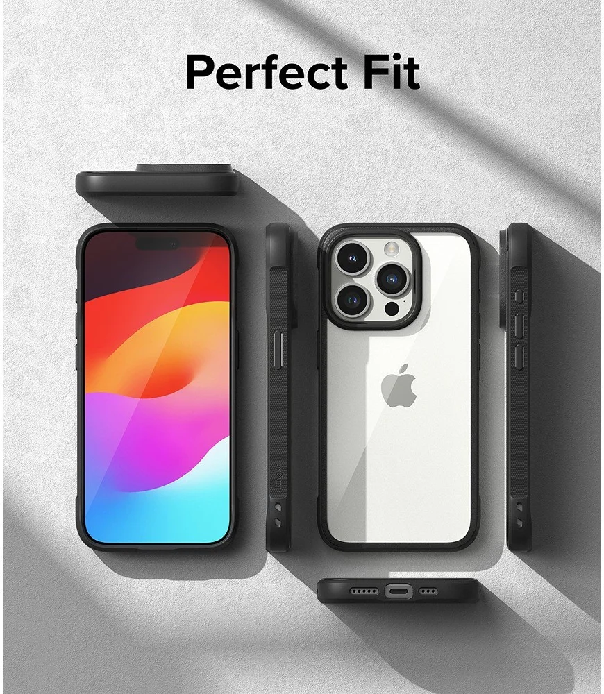 Ringke Fusion Bold iPhone 15 Pro Max Hoesje Back Cover Zwart afbeelding 10