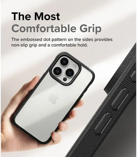 Ringke Fusion Bold iPhone 15 Pro Max Hoesje Back Cover Zwart afbeelding 5