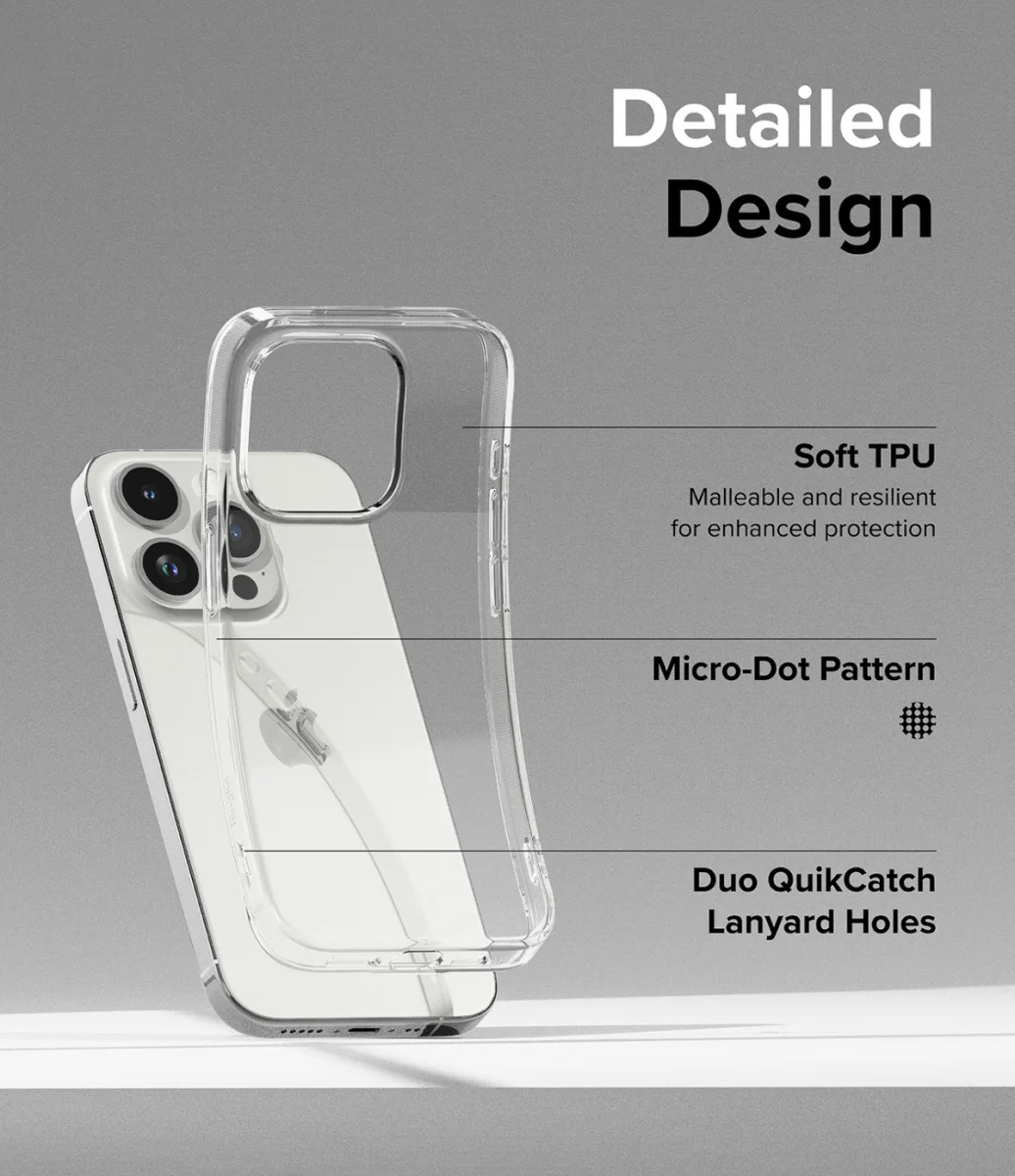 Ringke Air Apple iPhone 15 Pro Max Hoesje Flexibel TPU Transparant afbeelding 5