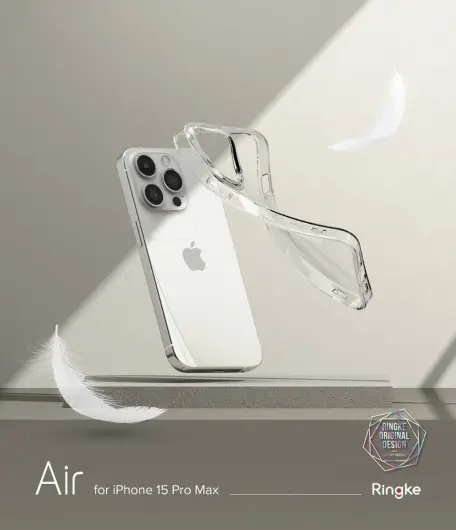 Ringke Air Apple iPhone 15 Pro Max Hoesje Flexibel TPU Transparant afbeelding 13