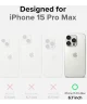 Ringke Onyx iPhone 15 Pro Max Hoesje Flexibel TPU Back Cover Zwart