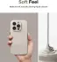 Ringke Silicone Apple iPhone 15 Pro Max Hoesje MagSafe Beige afbeelding 5