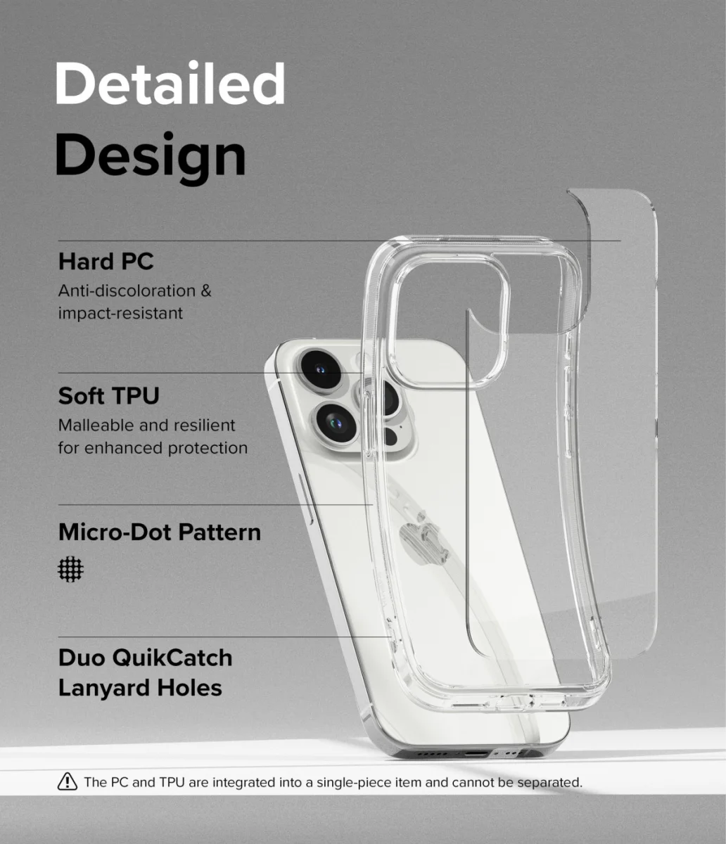 Ringke Fusion Apple iPhone 15 Pro Hoesje Back Cover Transparant afbeelding 6
