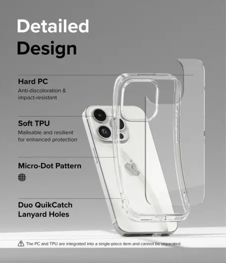Ringke Fusion Apple iPhone 15 Pro Hoesje Back Cover Transparant afbeelding 6