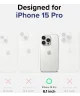 Ringke Fusion Apple iPhone 15 Pro Hoesje Back Cover Matte Transparant
