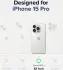 Ringke Fusion Apple iPhone 15 Pro Hoesje Back Cover Matte Transparant afbeelding 6