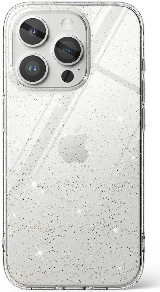 Ringke Air Apple iPhone 15 Pro Hoesje Flexibel TPU Glitter Transparant afbeelding 12