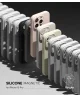 Ringke Silicone Apple iPhone 15 Pro Hoesje Back Cover MagSafe Grijs