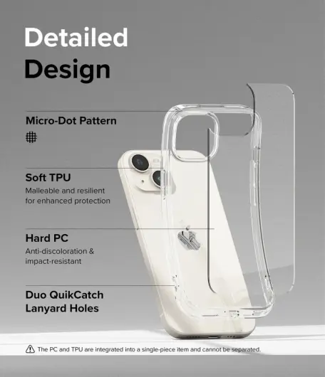 Ringke Fusion Apple iPhone 15 Plus Hoesje Back Cover Transparant afbeelding 5