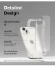 Ringke Fusion Apple iPhone 15 Plus Hoesje Back Cover Matte Transparant
