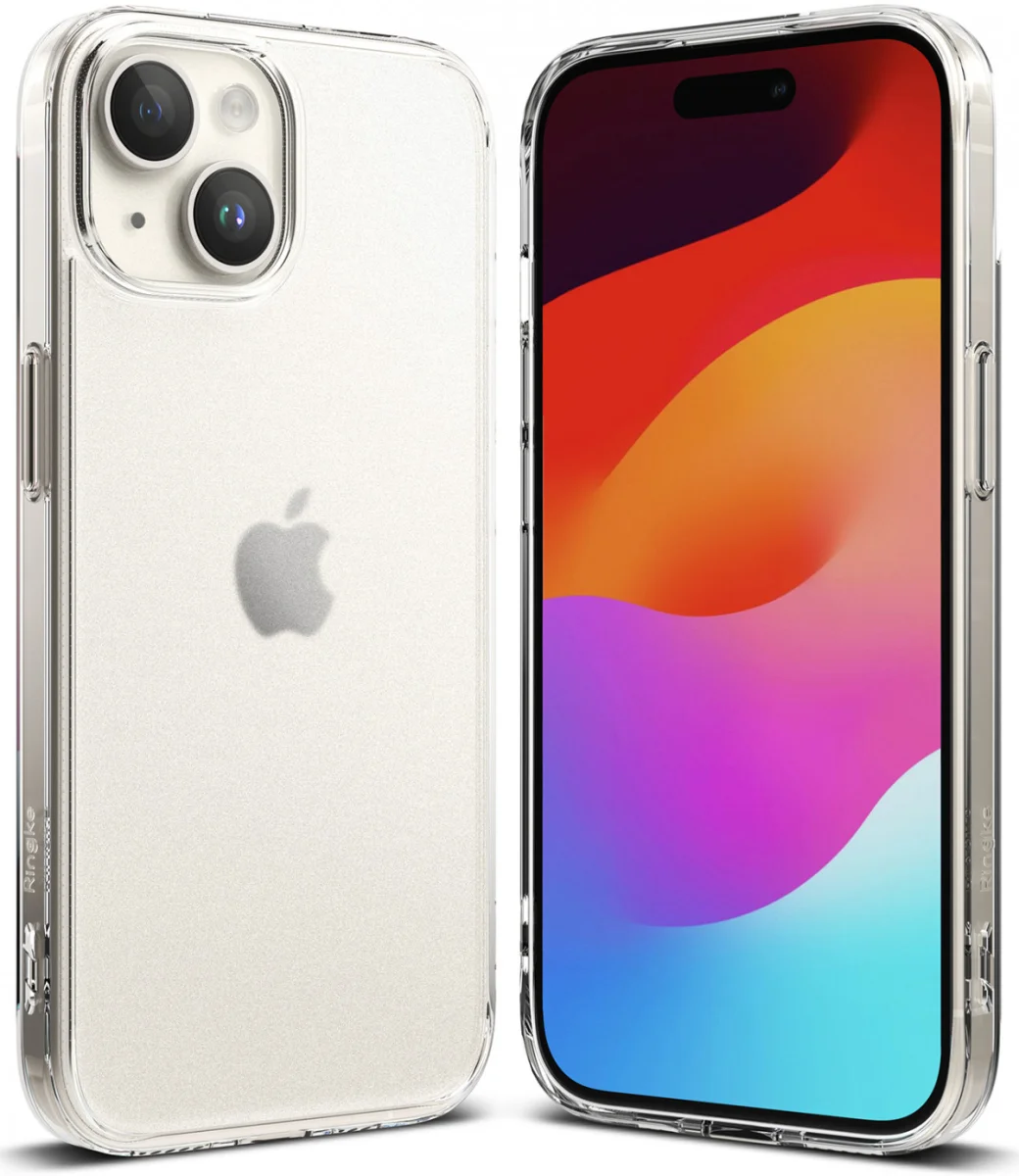 Ringke Fusion Apple iPhone 15 Plus Hoesje Back Cover Matte Transparant afbeelding 1