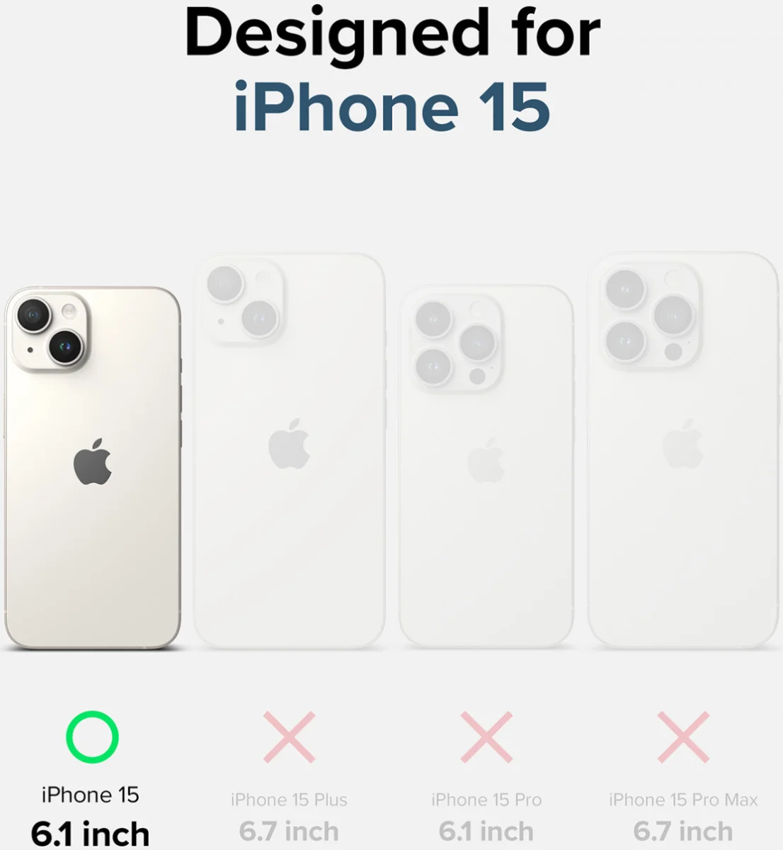 Ringke Fusion Apple iPhone 15 Plus Hoesje Back Cover Matte Transparant afbeelding 11