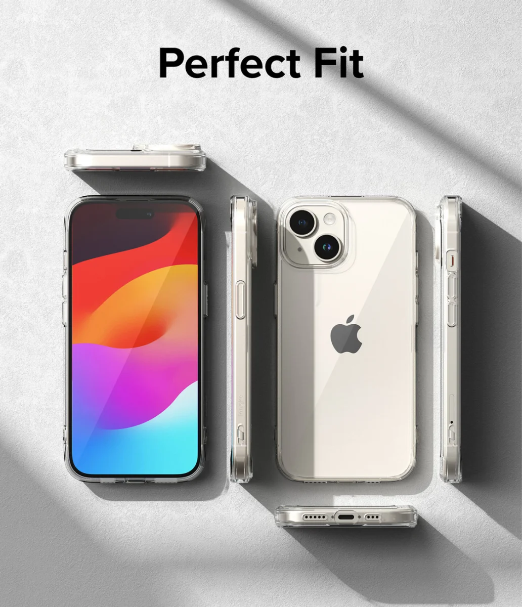 Ringke Fusion Apple iPhone 15 Plus Hoesje Back Cover Matte Transparant afbeelding 8