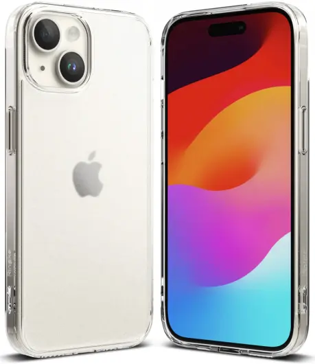 Ringke Fusion Apple iPhone 15 Plus Hoesje Back Cover Matte Transparant afbeelding 1