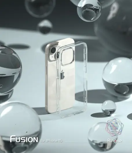 Ringke Fusion Apple iPhone 15 Plus Hoesje Back Cover Matte Transparant afbeelding 10