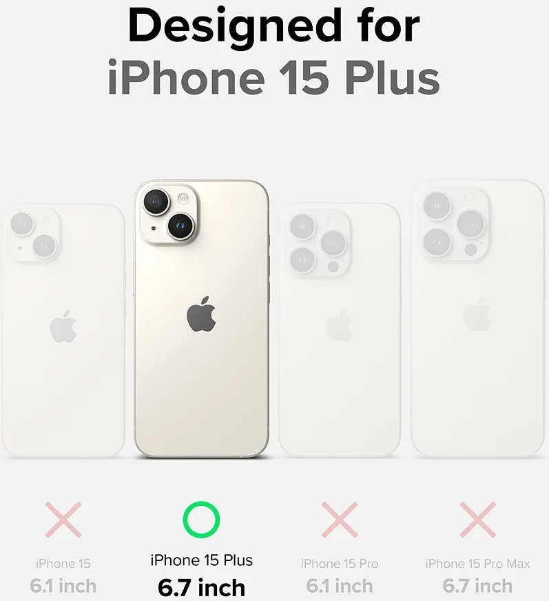 Ringke Fusion Bold Apple iPhone 15 Plus Hoesje Back Cover Zwart afbeelding 7