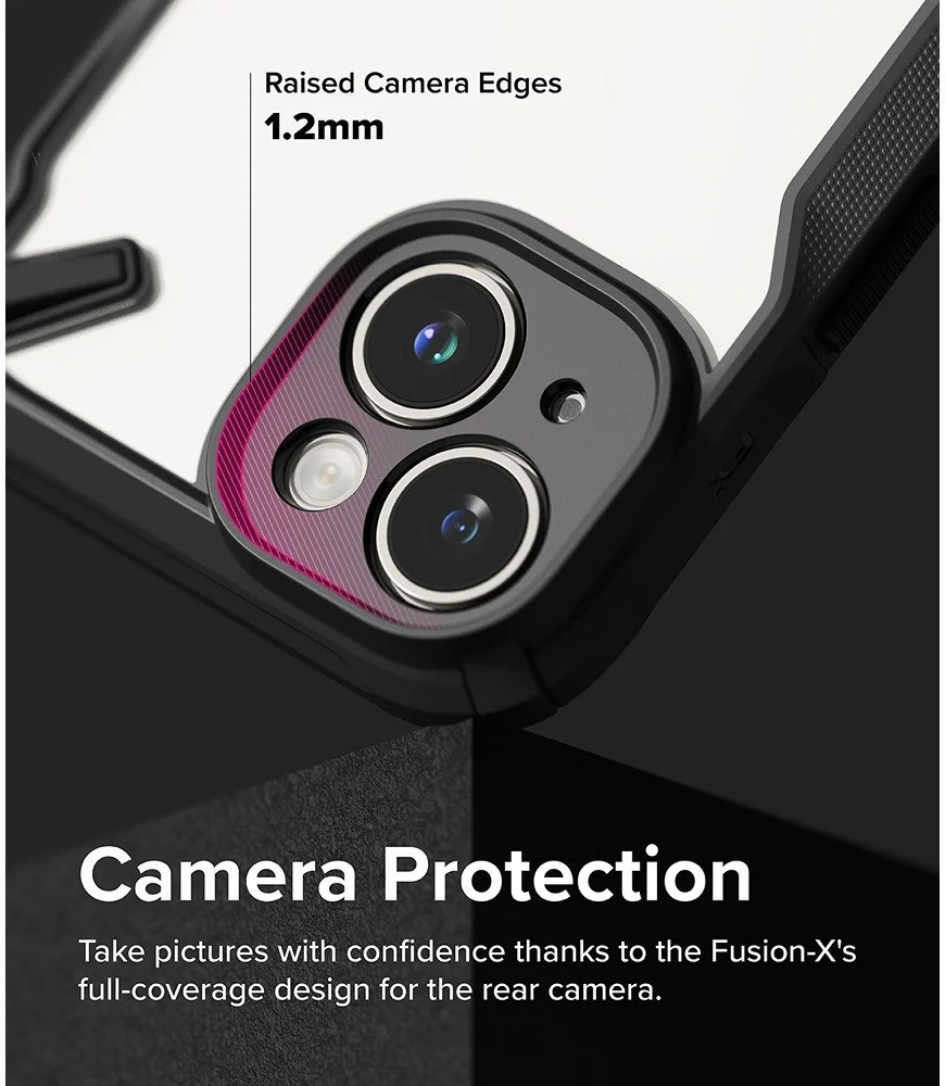 Ringke Fusion X Apple iPhone 15 Plus Hoesje Back Cover Zwart afbeelding 7