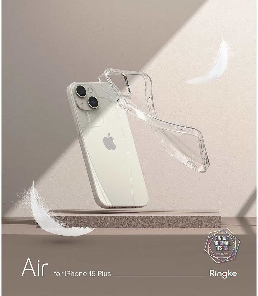 Ringke Air Apple iPhone 15 Plus Hoesje Flexibel TPU Transparant afbeelding 12