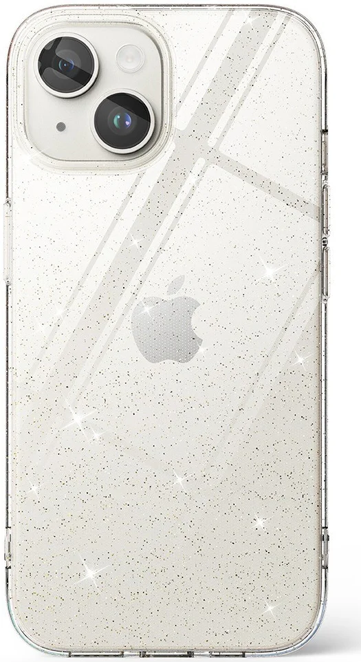 Ringke Air Apple iPhone 15 Plus Hoesje Flexibel TPU Glitter Clear afbeelding 14