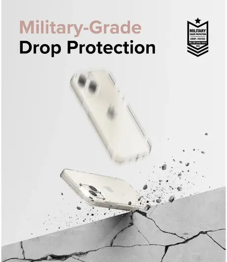 Ringke Air Apple iPhone 15 Plus Hoesje Flexibel TPU Glitter Clear afbeelding 4