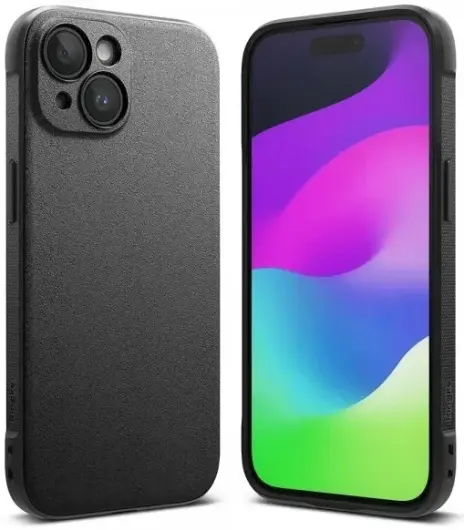 Ringke Onyx Apple iPhone 15 Plus Hoesje Flexibel TPU Back Cover Zwart afbeelding 1