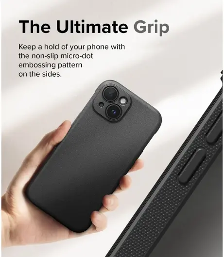 Ringke Onyx Apple iPhone 15 Plus Hoesje Flexibel TPU Back Cover Zwart afbeelding 4
