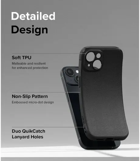 Ringke Onyx Apple iPhone 15 Plus Hoesje Flexibel TPU Back Cover Zwart afbeelding 5