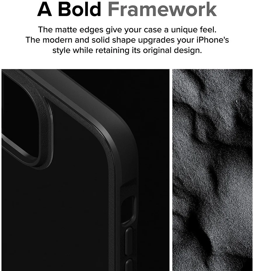Ringke Fusion Bold Apple iPhone 15 Hoesje Back Cover Transparant Zwart afbeelding 3